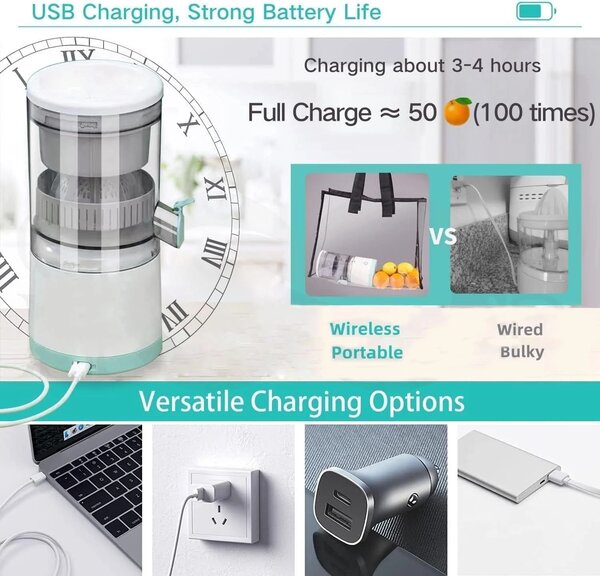 Home.Co- Portable USB Mini Electric Juicer Mixer