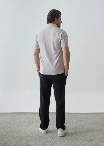 Zenetti Mens RTW Solids Drop Needle Polo Suit Drop Needle Casual Collection