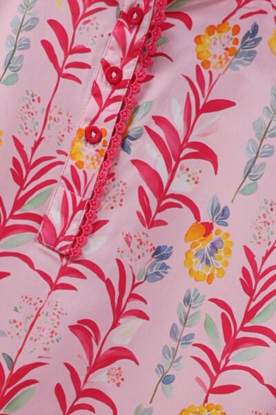 Garden Bloom Cotton Kurta Set - 2pc