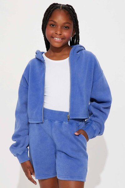 NK Girl's Fleece Zipper Hoodie