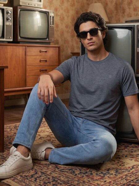 Charcoal Basic T-Shirt (TEE-515)