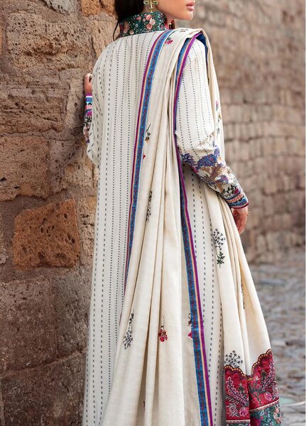 Lueur D Orient by Esmel Unstitched Viscose Suits 3 Piece EML25LW D-01 Ivoria - Winter Collection