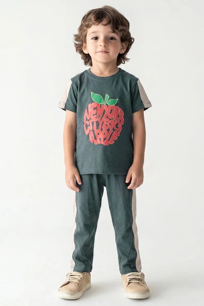 Tiny Teens Kid's Big Apple Twin Set
