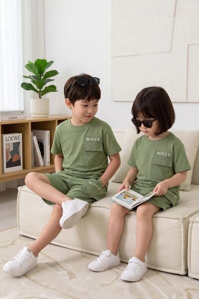 Kid's Flap Pocket Twin Set
