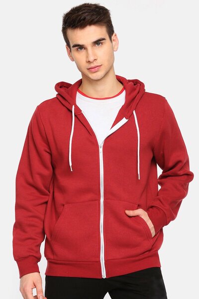 Ckh Men's Zipper Fleece Hoodie