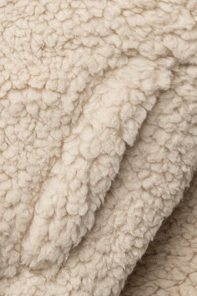 Boys Sandstone Sherpa Beige Jacket
