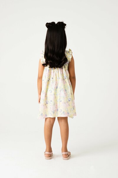 Lemon Bloom Cotton Dress