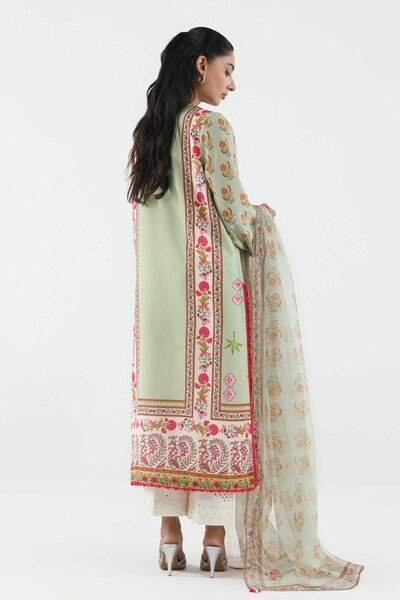 Stitched Printed Crepe Shirt+ Dupatta