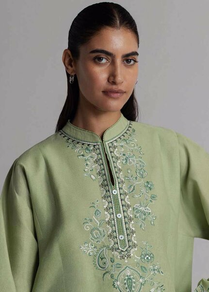 Coco by Zara Shahjahan Unstitched Khaddar 3 Piece Suit CZS26UKW NEELAM 4B - Winter Collection