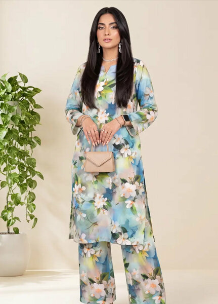 Salitex Unstitched Printed Lawn 2 Piece Suit SUNS82AG2032 Summer Collection