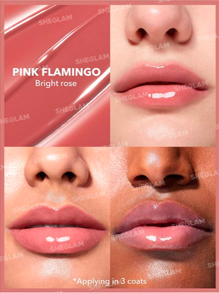 Shein Sheglam - Pout-Perfect Shine Lip Gloss - Pink Flamingo