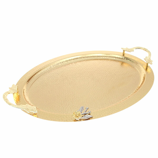Hammered Oval Tray Large G-2657