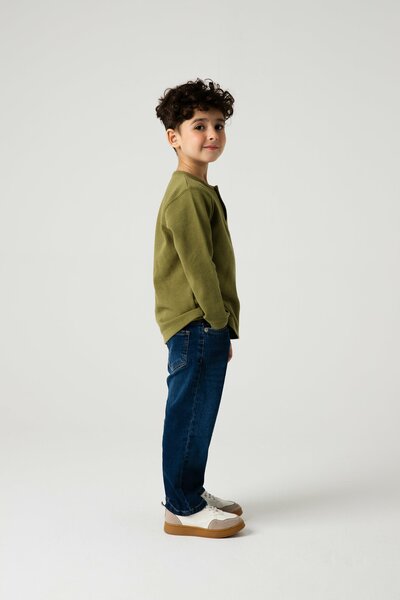 Boys Olive Play Henley Tee