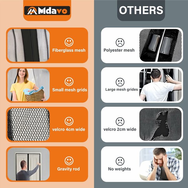 Home.Co - Magic Mesh Magnetic Screen Door