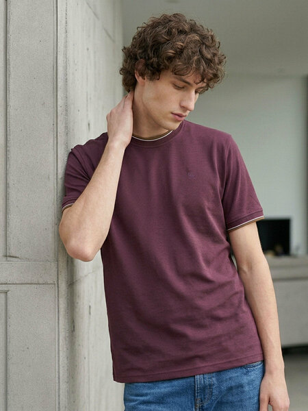 Maroon Basic T-Shirt (TEE-502)