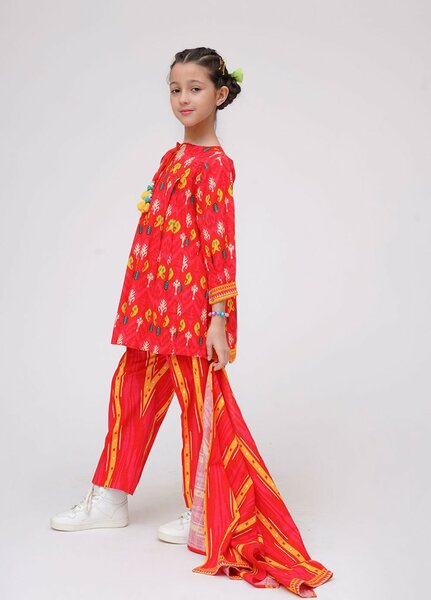 Winter Fall by Senorita Kids RTW Printed Khaddar 3 Piece Suit KAD-03630 Casual Collection