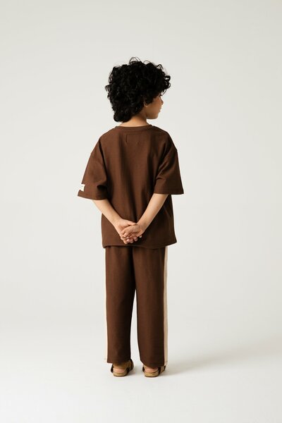 Brown & Beige Relaxed Co-ord Set