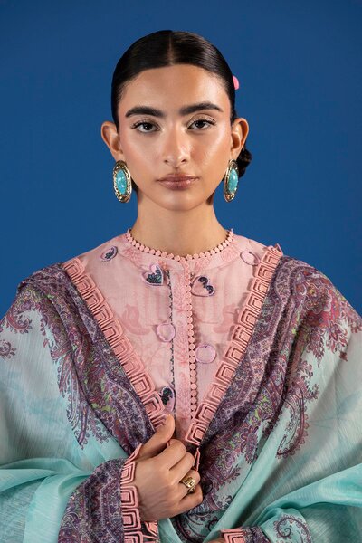 Unstitched Printed 3 Piece Lawn Suit