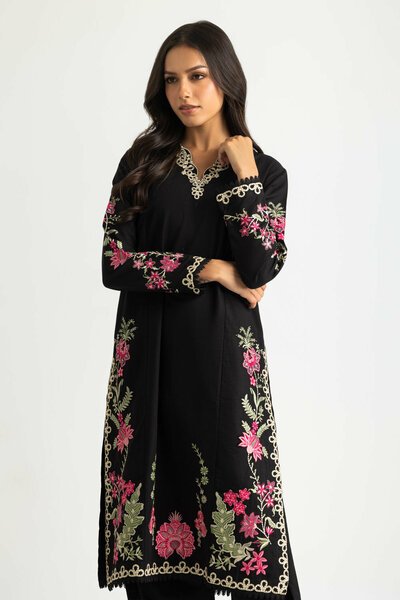 Khaddar Embroidered Co-Ord Set
