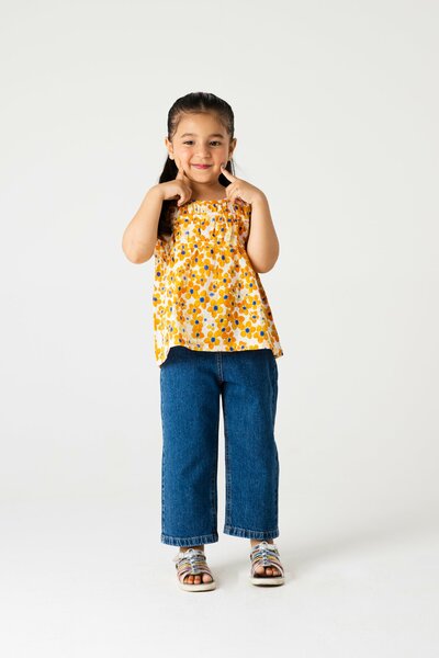 Floral Cotton Printed Top