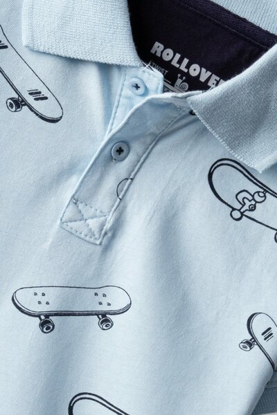 Boys Skate Splash Polo Shirt