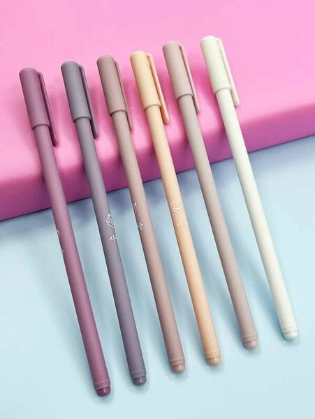 SHEIN 6pcs letter print ballpoint pen