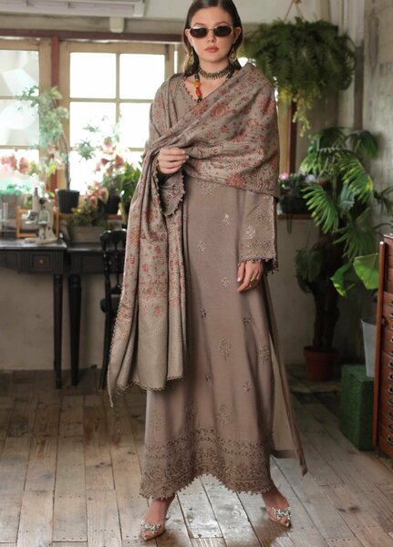 Noor by Saadia Asad Unstitched Embroidered Linen 3 Piece Suit SA26UNL D3 A - Winter Collection