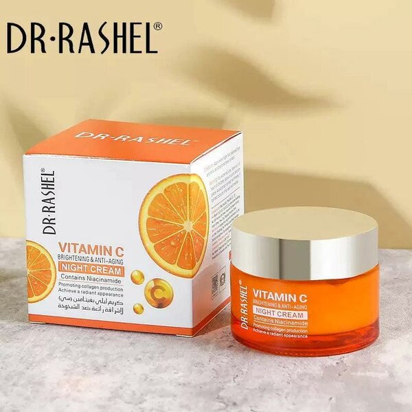 Dr Rashel - Vitamin C Night Cream For Anti Aging And Brightning - 50G