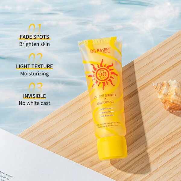 Dr Rashel - Vitamin C & Niacinamide Dual-Tube Sunscreen SPF 90+