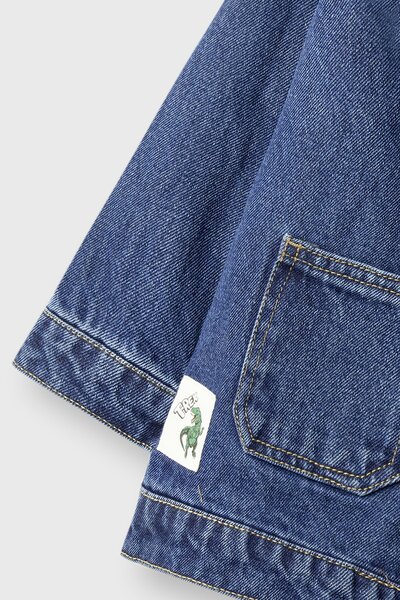 Boys Adventure Crest Blue Denim Jacket