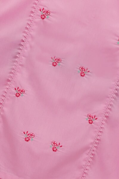 Pink Embroidered Kurta Shalwar Set – 2 Pc