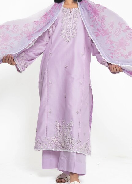 Zyna Unstitched Embroidered Lawn 3 Piece Suit ZY26ULS Ziva - Summer Collection