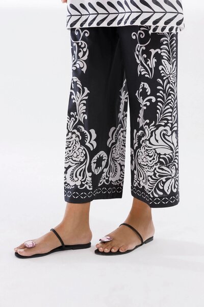 Stitched Printed Slub Shirt+ Culotte