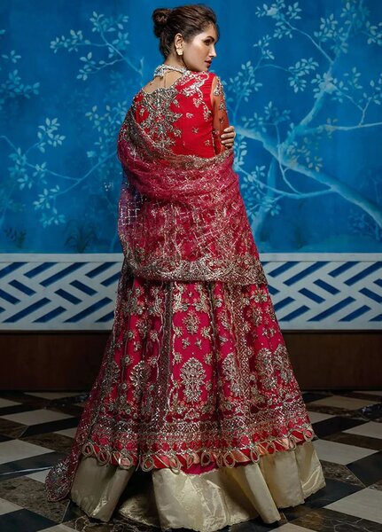 Stardust by Mushq Embroidered Net Suit Unstitched 4 Piece MQ24SW MWD-02 Red Carpet - Formal Collection