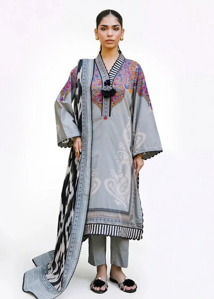 Mitti ki Khusboo by Gul Ahmed Unstitched Printed Lawn 3 Piece Suit GA26UMK BM-52047 - Summer Collection