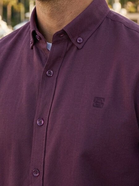Wine Red Oxford Shirt (CSB-336)
