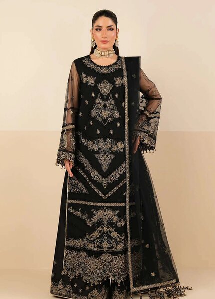 Alizeh Fashion Unstitched Embroidered Chiffon 3 Piece Suit AF26UCF AF-NT-2257-Anmol - Festive Collection