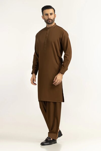 Regular Fit Embroidered Suits