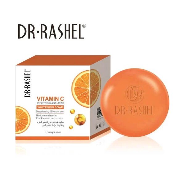 Dr Rashel - Vitamin C Brightening & Anti Aging Whitening Soap - 100gms