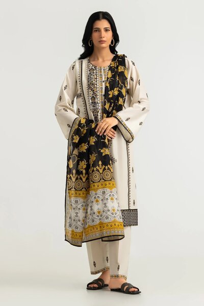 3PC Lawn Embroidered Suit