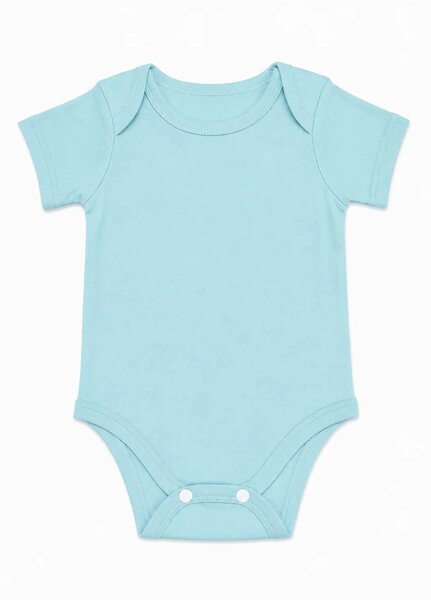 Lambkin Kids RTW Solids Cotton 1 Piece Baby Blue - Casual Collection
