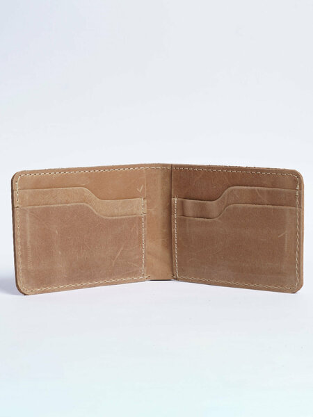 Light Brown Leather Wallet (W-277)