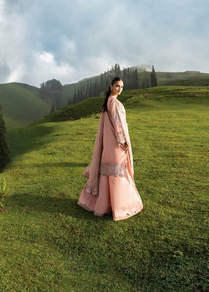 Dastaan by Zebtan Unstitched Embroidered Tassal Silk 3 Piece Suit ZB26UD DZ-04 - Festive Collection