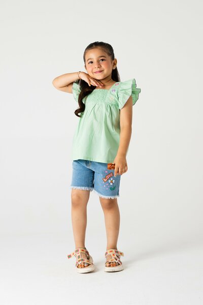 Pistachio Petal Cotton Top