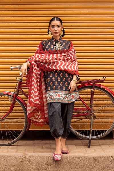 Unstitched Printed 3 Piece Lawn Suit