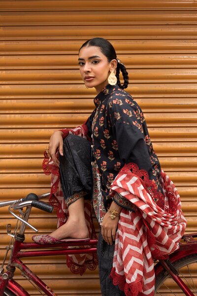 Unstitched Printed 3 Piece Lawn Suit