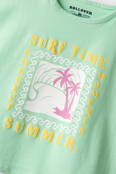 Girls Surf Time Relaxed Tee