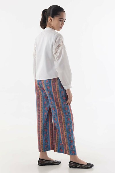 Stitched Kids Dyed Lawn Shirt