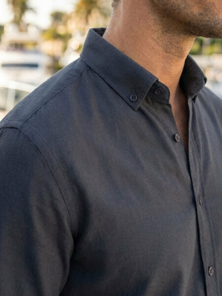 Dark Grey Oxford Shirt (CSB-318)