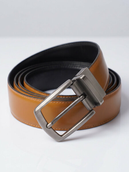Light Brown & Black Reversible Belt (BELT-983)